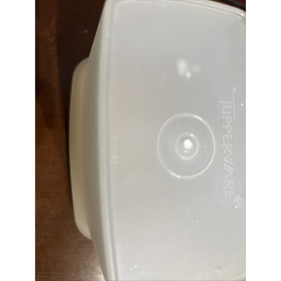 Vintage Tupperware Shelf Saver Stackable Container 1243-10 /Lid 1244-13 - Picture 5 of 8